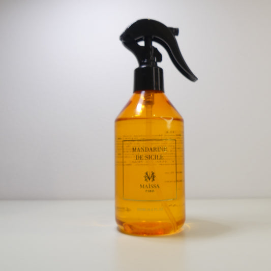Spray textile et maison Mandarine de Sicile Maïssa Paris 250ml