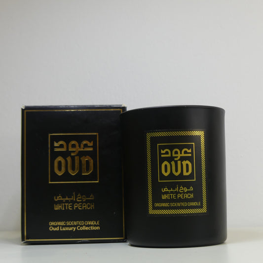 Bougie Parfumée Oud et Pêche Blanche